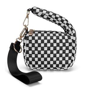 Women's Cute Mini Quilted Wristlet Gift Pouch Puffer Evening Bag